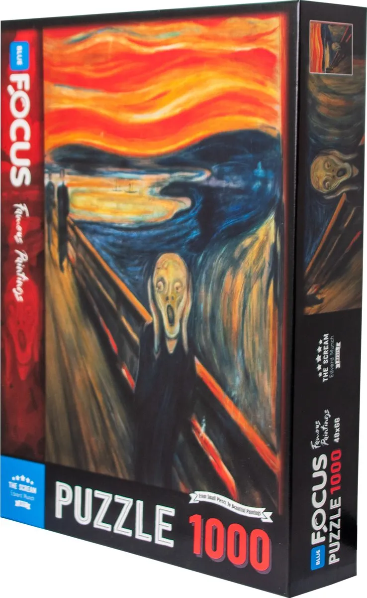 Blue Focus Games De Schreeuw Puzzel 1000 Stuks - Edvard Munch