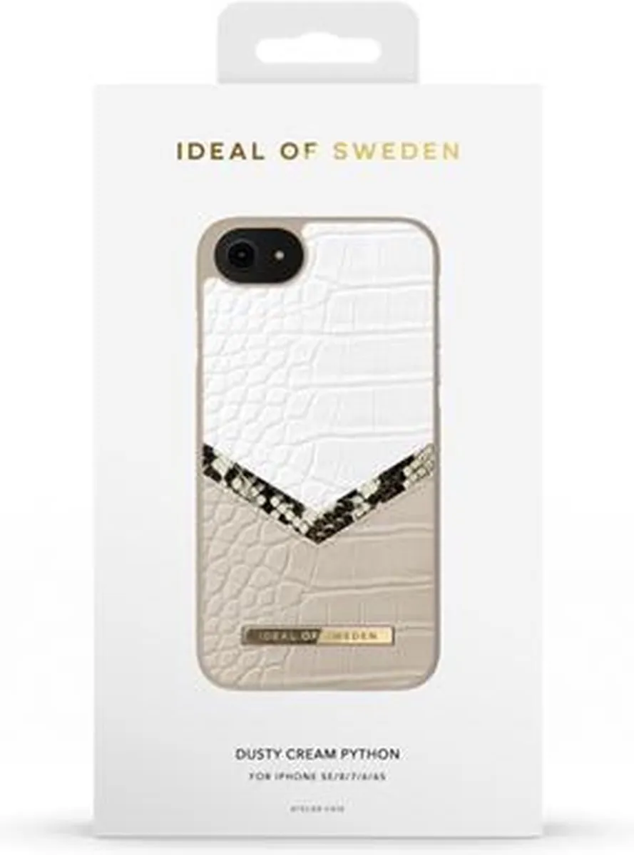 iDeal of Sweden Atelier Case iPhone 8/7/6/6s/SE - Dusty Cream Python - afbeelding 6 van 6