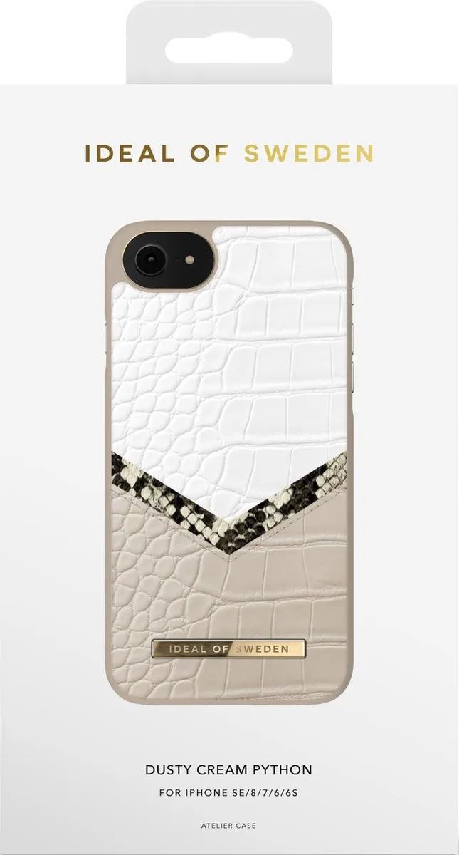 iDeal of Sweden Atelier Case iPhone 8/7/6/6s/SE - Dusty Cream Python