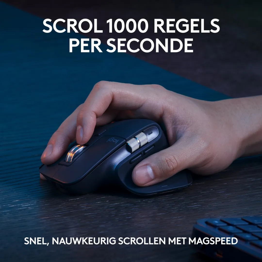 Logitech MX Keys S Combo - Draadloos Toetsenbord & Muis - Zwart