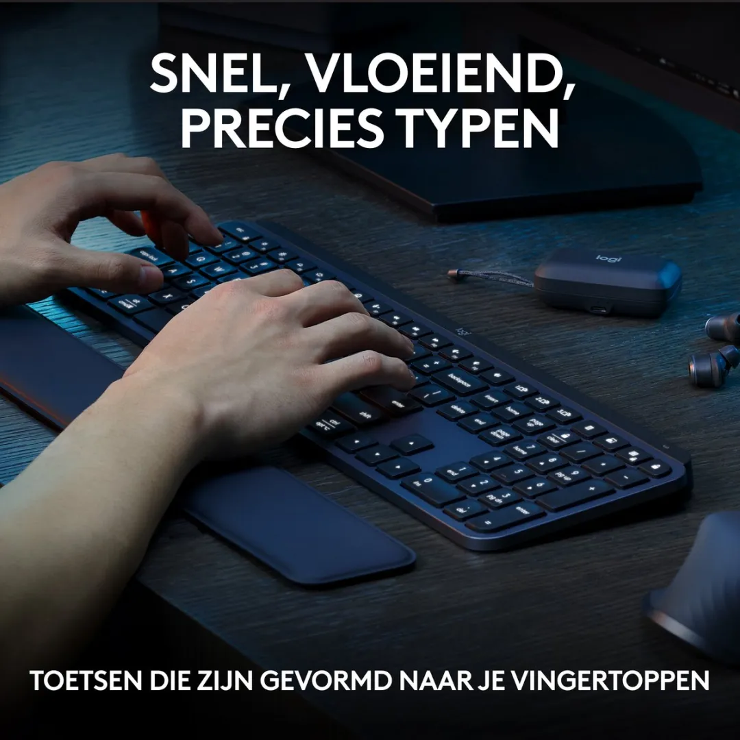 Logitech MX Keys S Combo - Draadloos Toetsenbord & Muis - Zwart