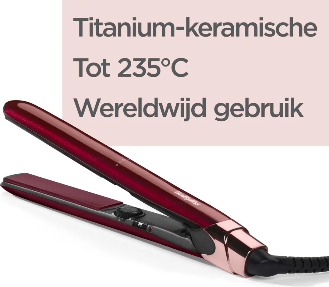 Babyliss Inspired ST212PE Stijltang - 13 standen - Rood