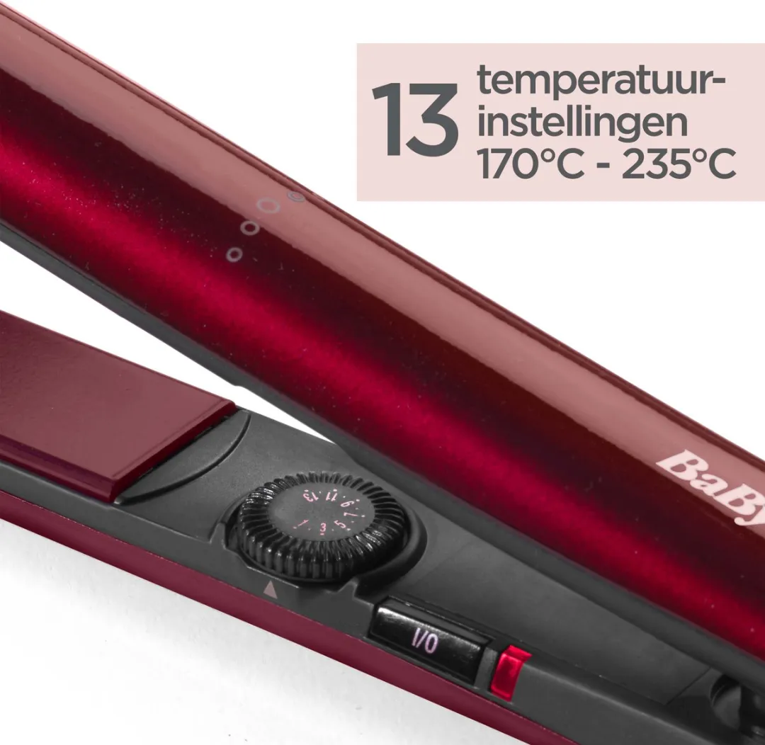 Babyliss Inspired ST212PE Stijltang - 13 standen - Rood