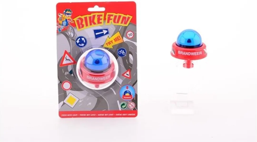 Johntoy Brandweer Sirene Kinderfiets Jongens - Rood/Wit - afbeelding 6 van 6