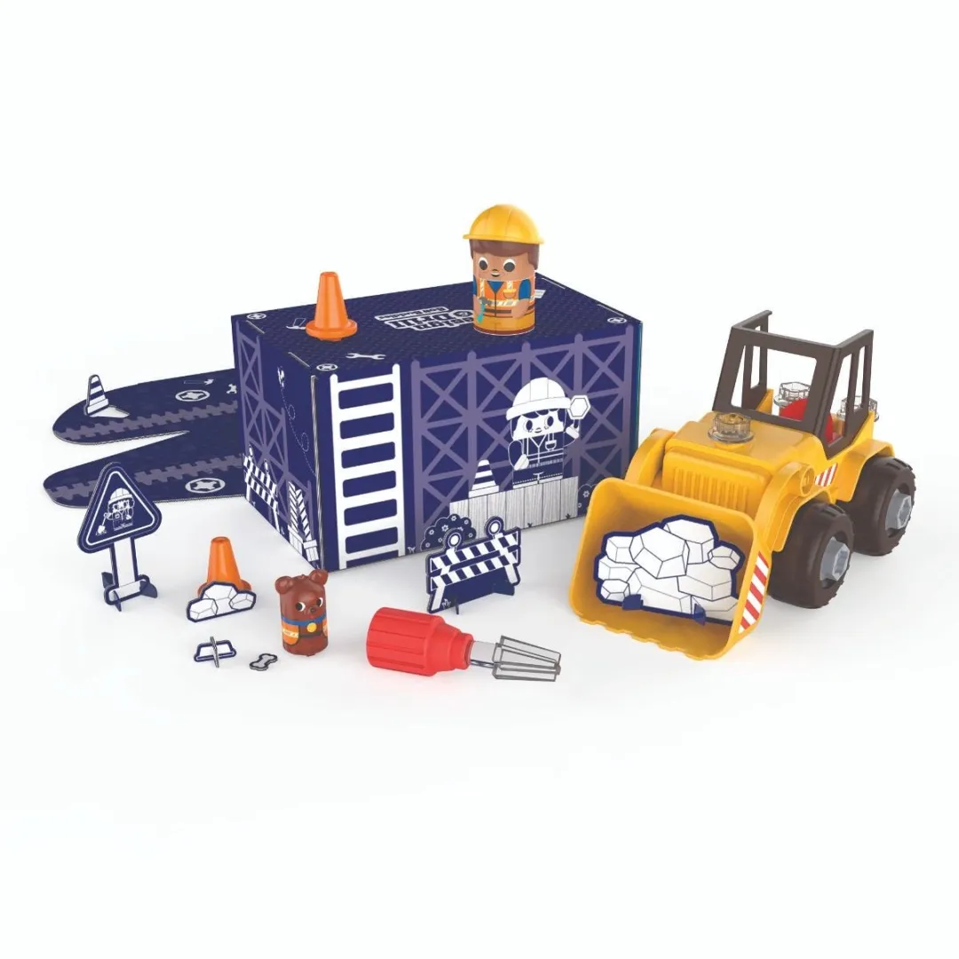 Learning Resources Design & Drill Bolt Buddies Bulldozer - Multicolor