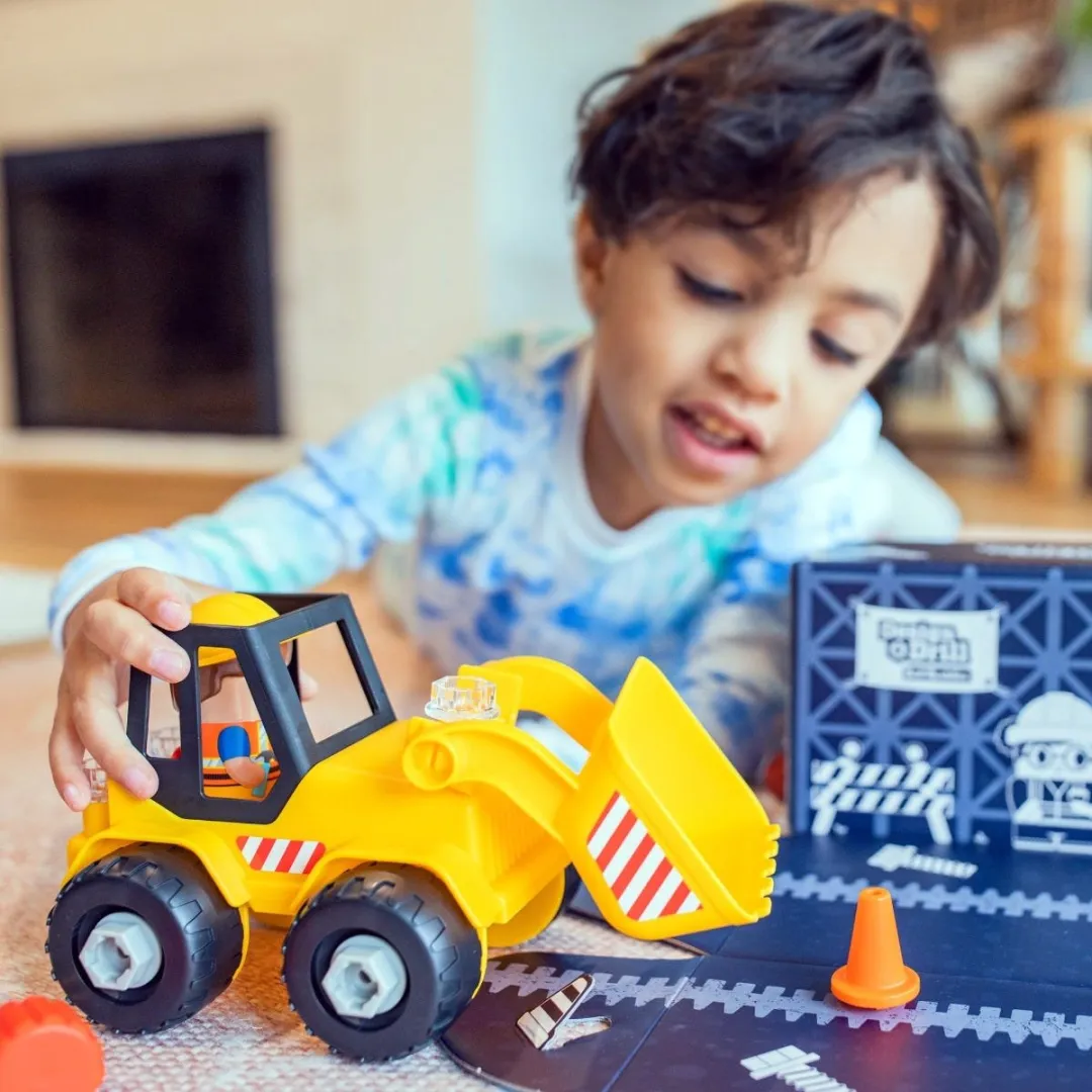 Learning Resources Design & Drill Bolt Buddies Bulldozer - Multicolor