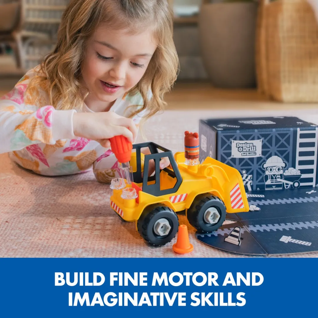 Learning Resources Design & Drill Bolt Buddies Bulldozer - Multicolor - afbeelding 6 van 6