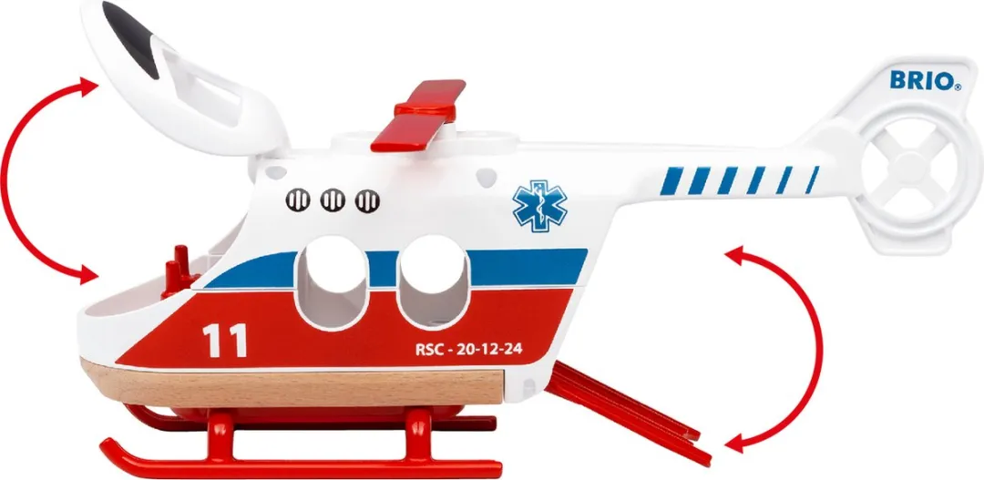 BRIO World Reddingshelikopter 36002 - Multikleur