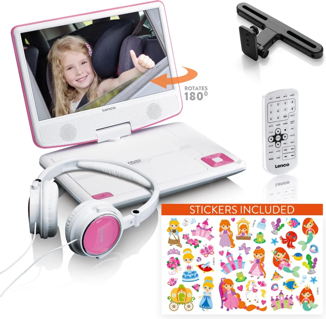 Lenco DVP-920PK Draagbare DVD-speler