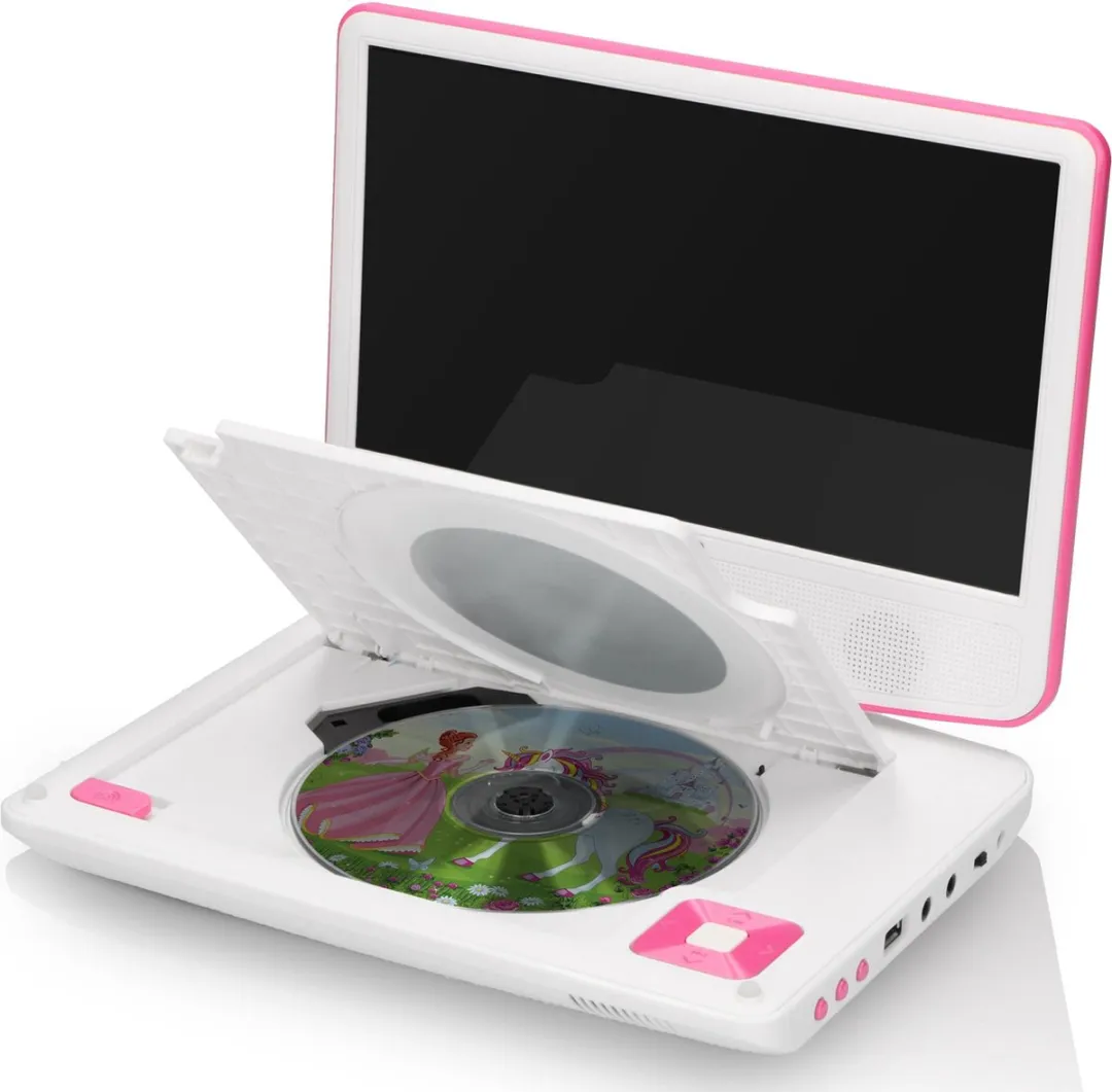 Lenco DVP-920PK Draagbare DVD-speler - Roze/Zwart