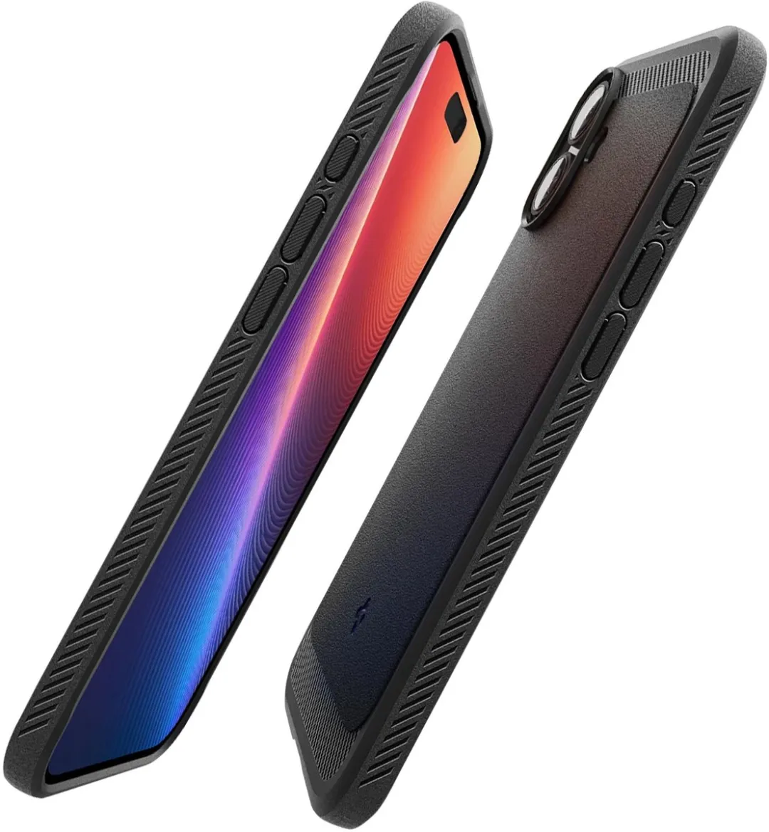 Spigen Rugged Armor MagFit ACS08214 Hoesje - iPhone 16 - Zwart