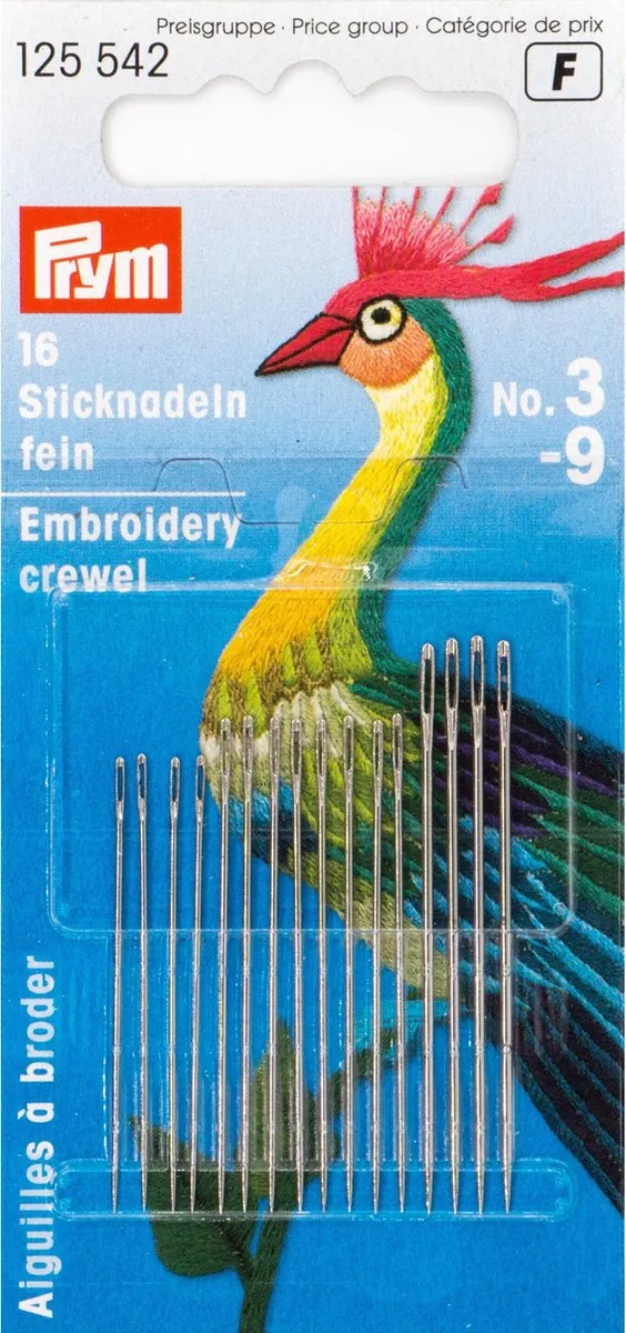 Prym Borduurnaalden nr. 3-9 - 1 Stuk