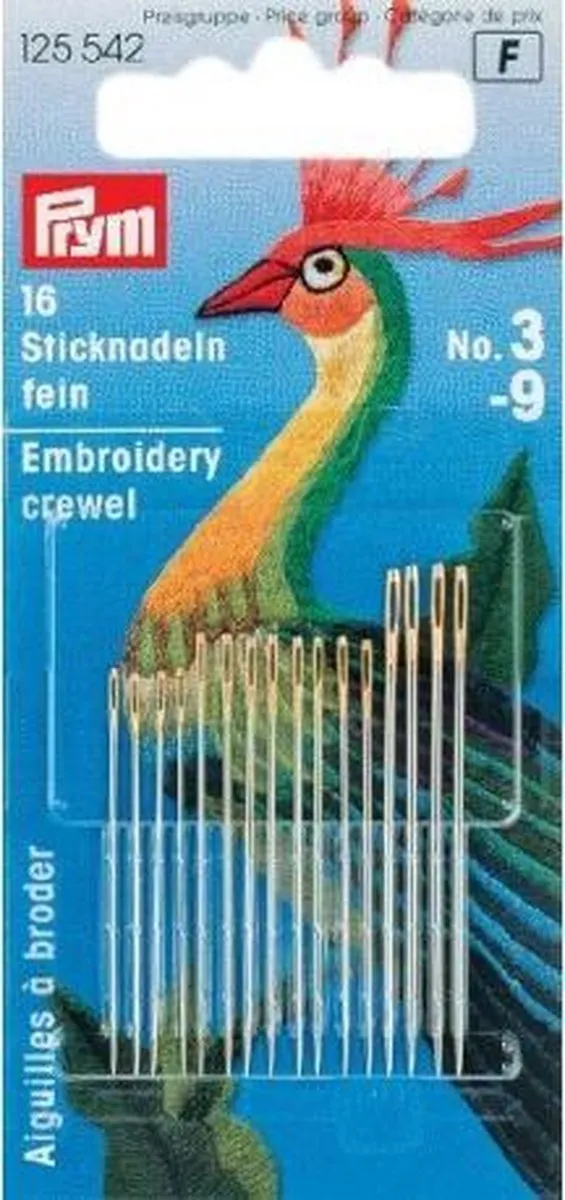 Prym Borduurnaalden nr. 3-9 - 1 Stuk