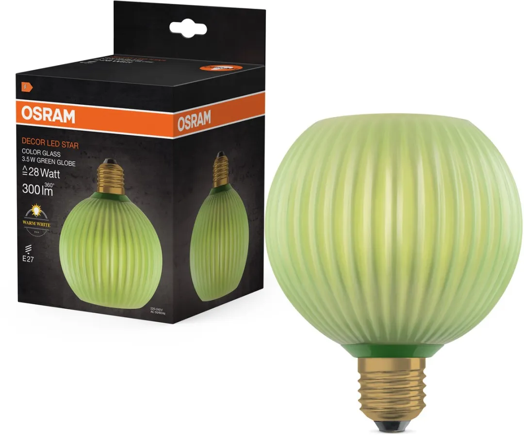 Osram Decor LED Lamp - Mat Groen Glas - 3.5W - Ø125cm