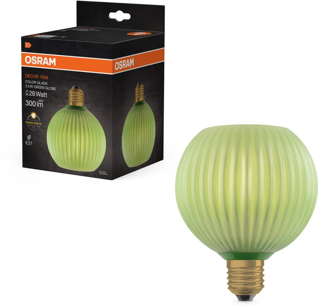 Osram Decor LED Lamp - Mat Groen Glas - 3.5W - Ø125cm