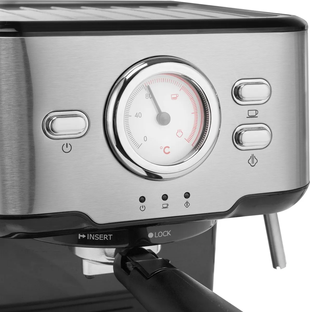 Princess 249415 Koffiezetapparaat Espresso - 2 Kopjes - 1,5L - Zilver