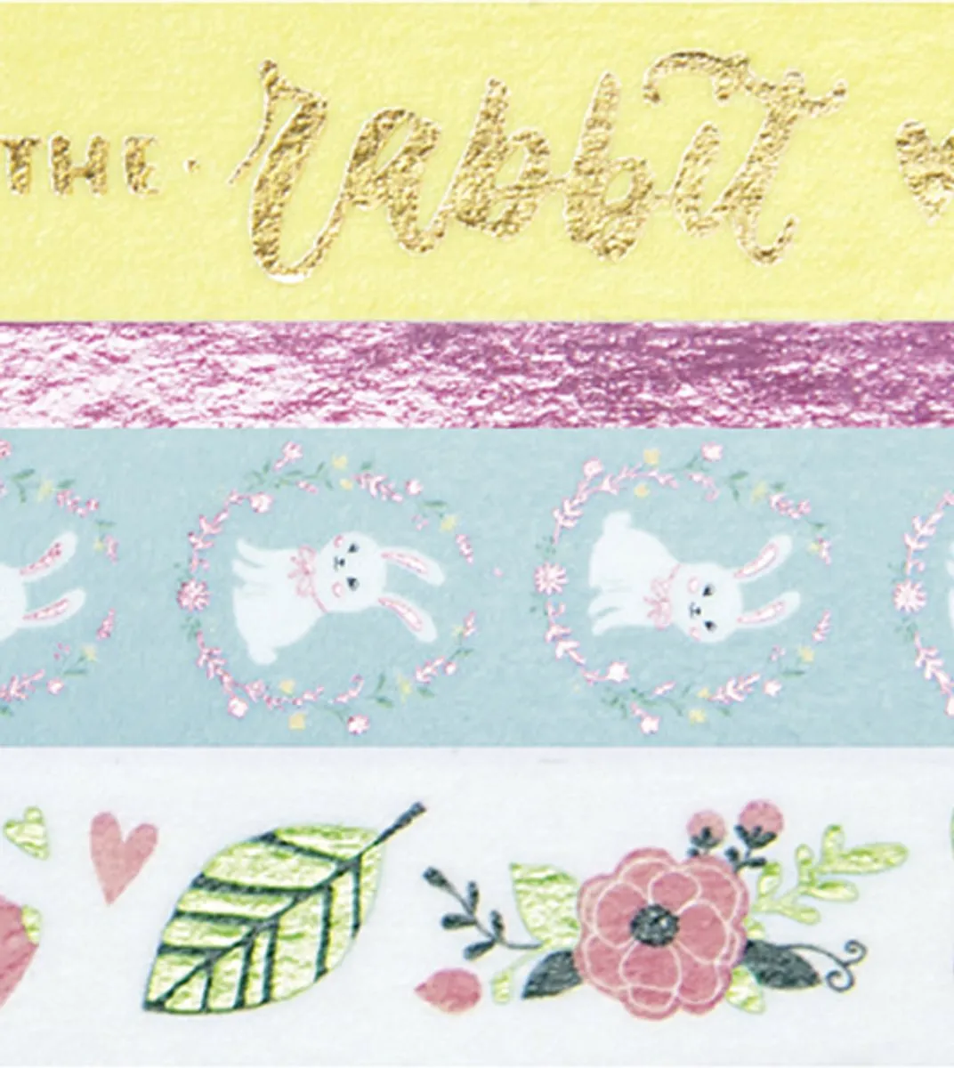 Folia Deko-Klebeband Follow The Rabbit - 4 Rollen