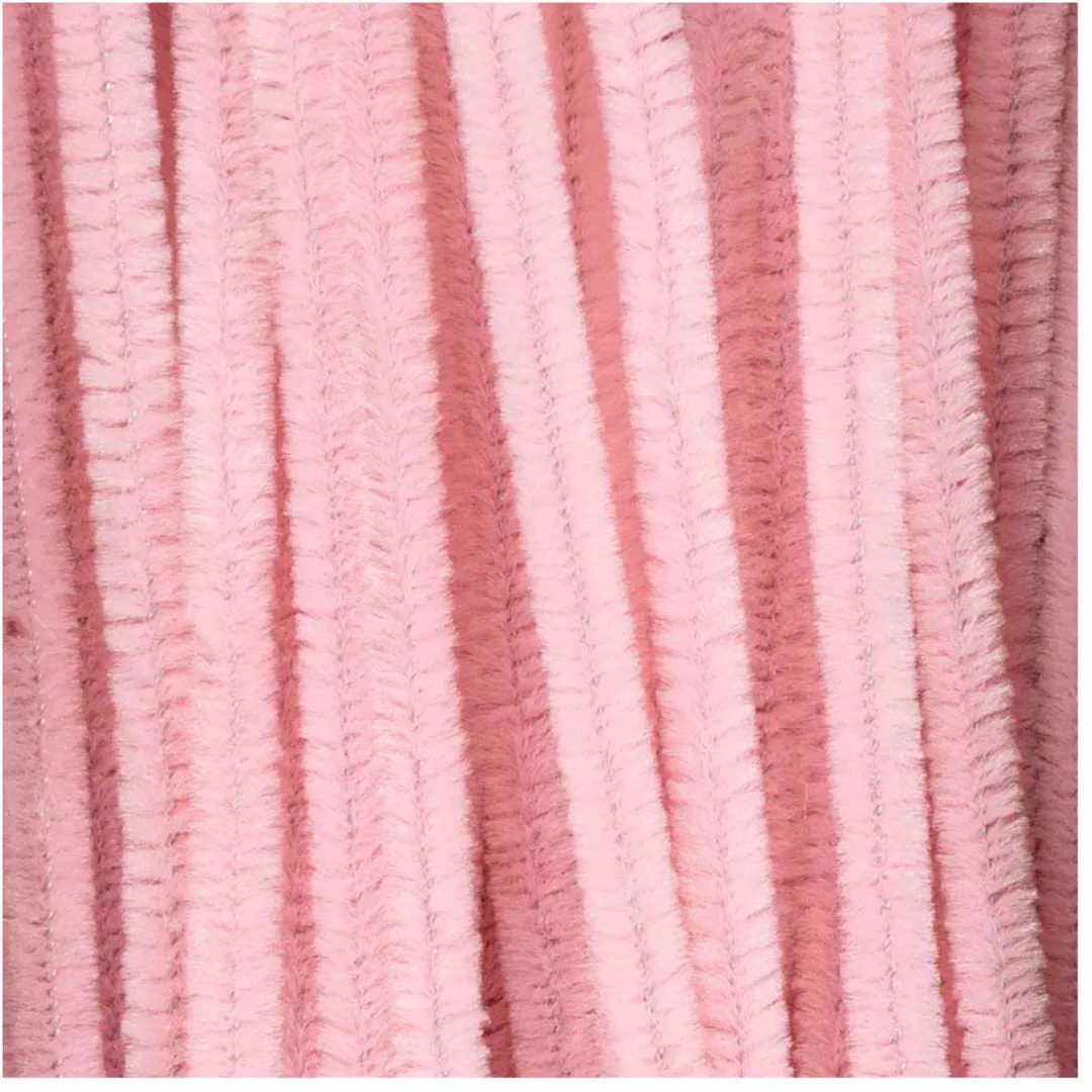 Creativ Company Chenille 30cm Roze - 50 Stuks
