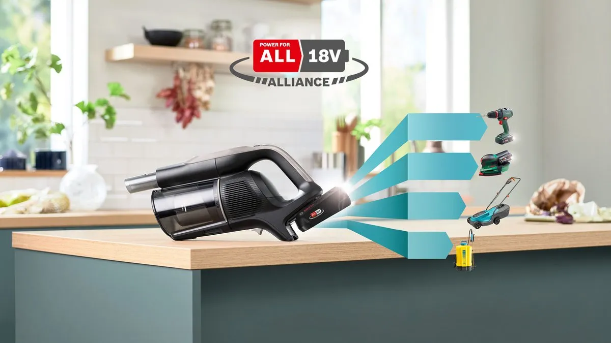 Bosch Unlimited 10 BBS1041GQC Steelstofzuiger - Grijs/Crème