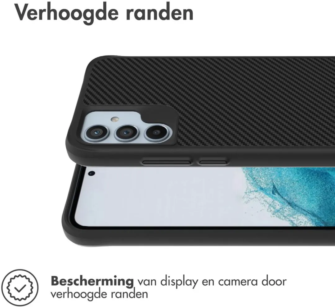 Imoshion Hybrid Carbon Hoesje Samsung Galaxy A34 5G - Zwart