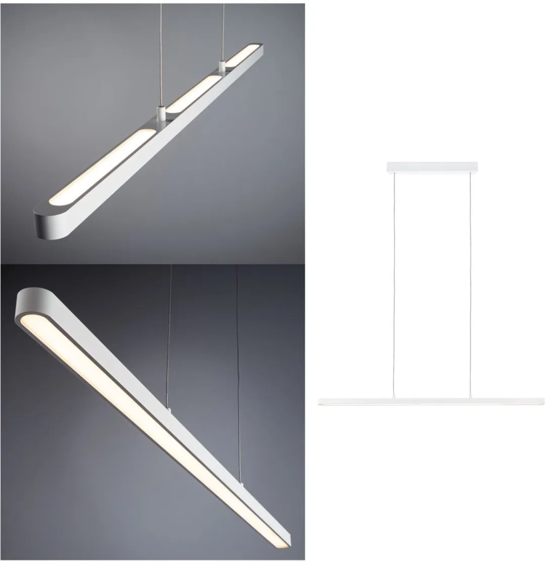 Paulmann Lento LED Hanglamp 42W - Wit Mat - Dimbaar