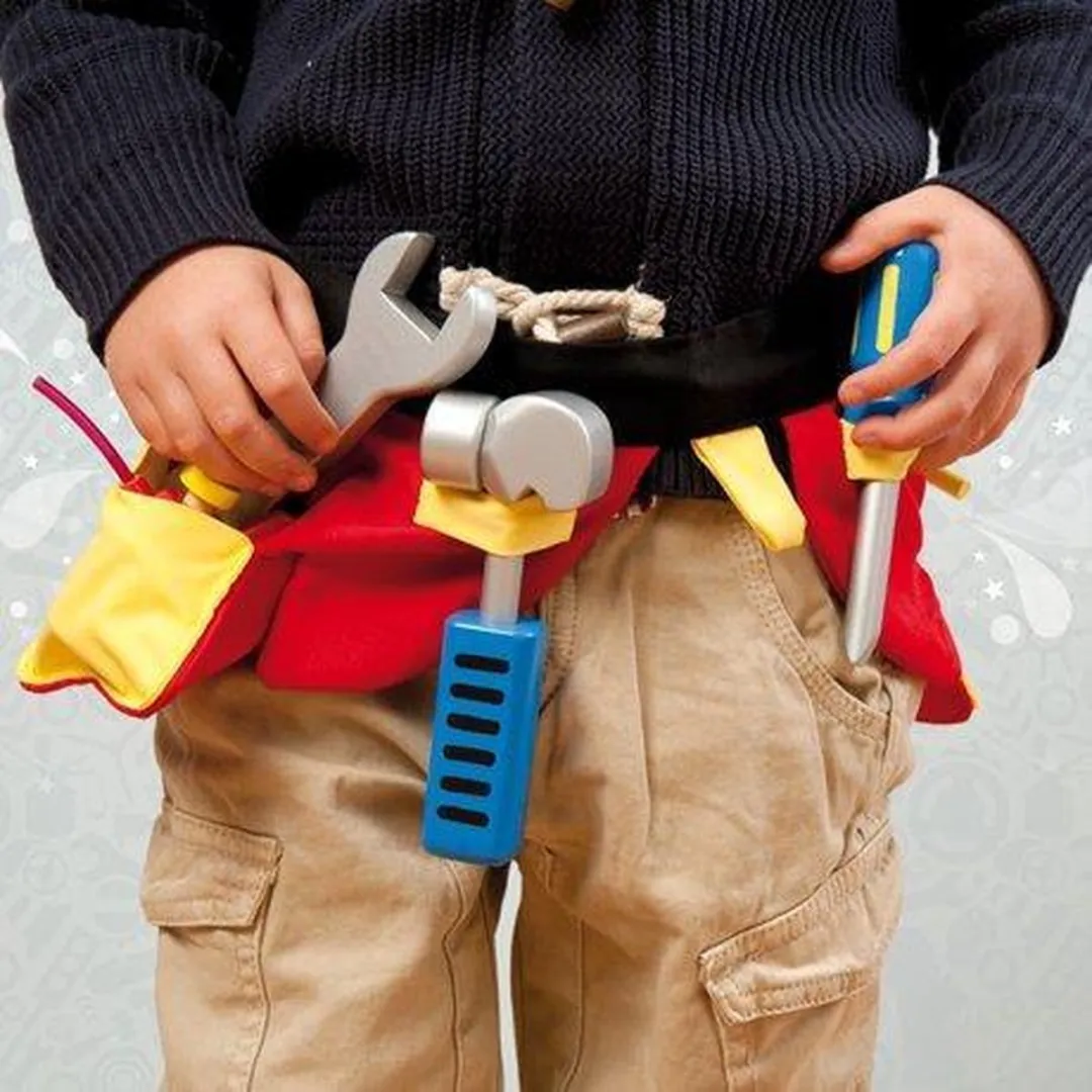 Le Toy Van Gereedschapsriem - Rood/Geel/Blauw/Zwart