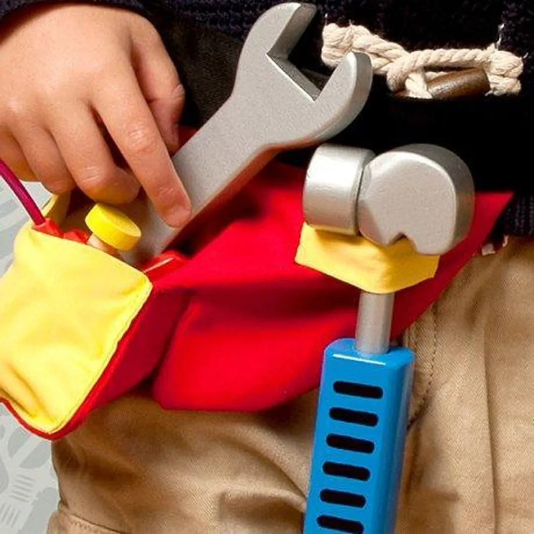 Le Toy Van Gereedschapsriem - Rood/Geel/Blauw/Zwart