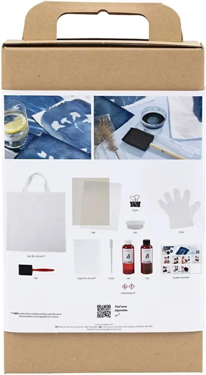 Creativ Company Cyanotypie Textielset - Blauw