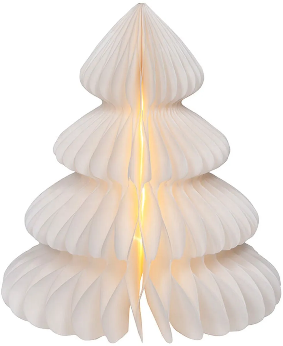 Lumineo White Christmas Tree - Ø24x28cm