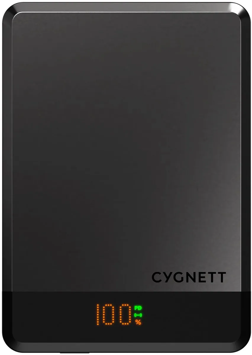 Cygnett MagSlim 5.000mAh Powerbank - Zwart