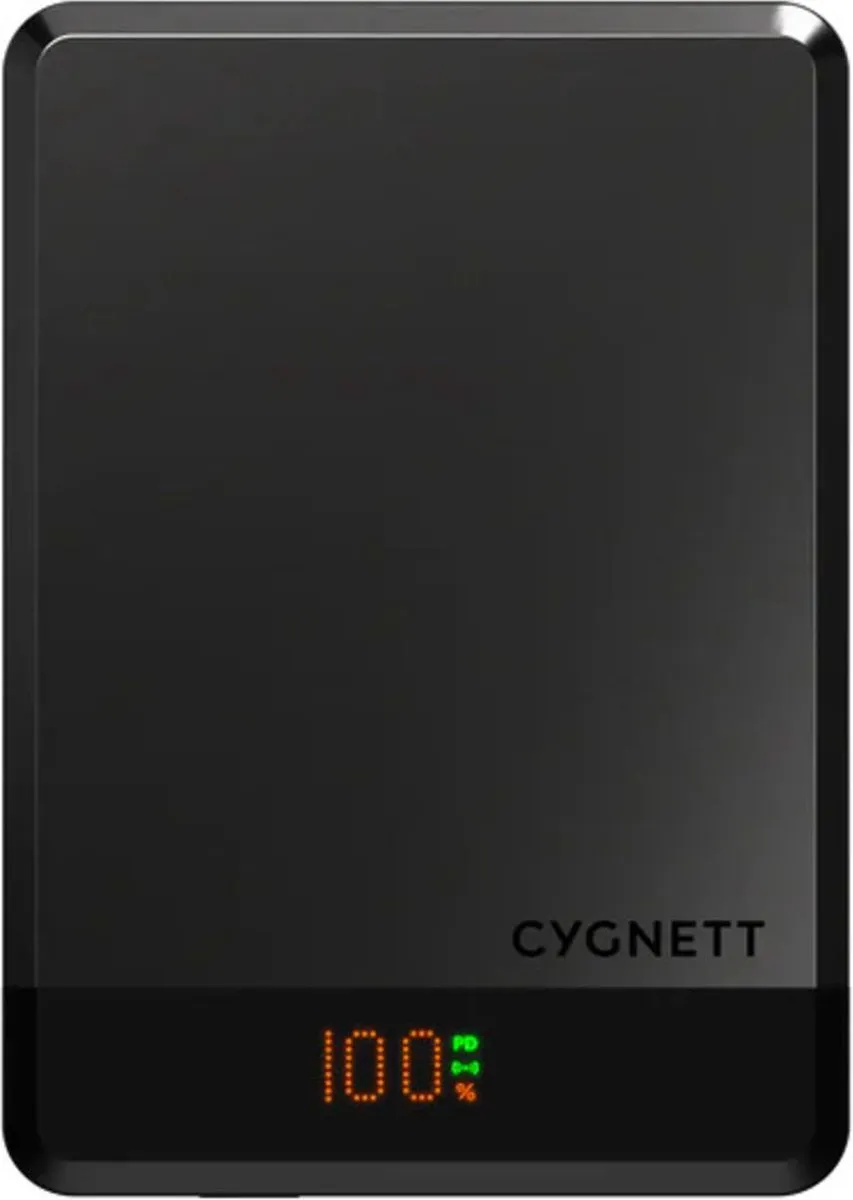Cygnett MagSlim 5.000mAh Powerbank - Zwart