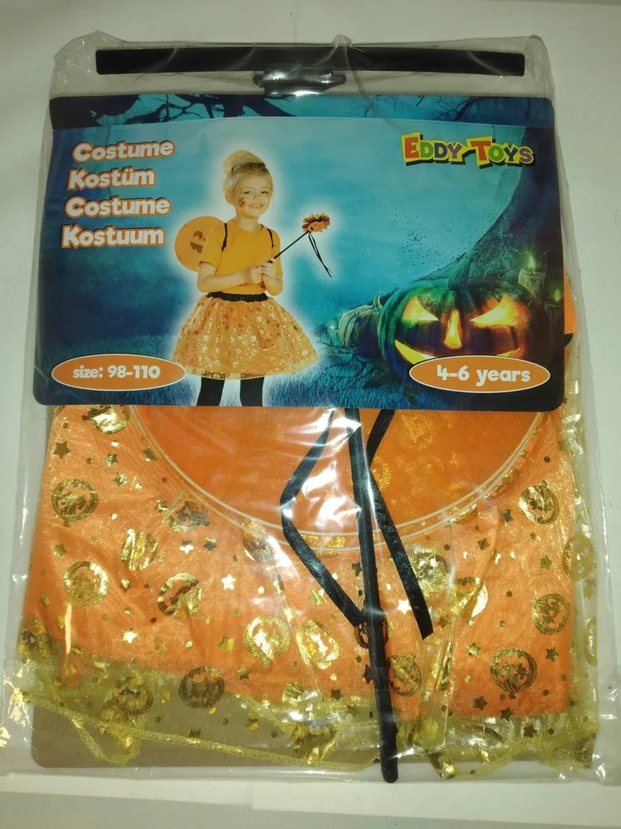 Eddy Toys Verkleedset Pompoenjurk 98/104