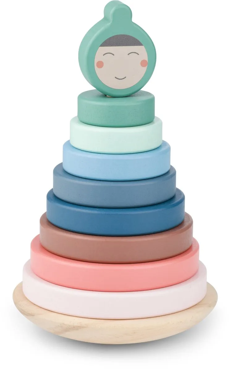 BS Toys Stapelringen GA544 - Houten Educatief Speelgoed - Meerkleurig