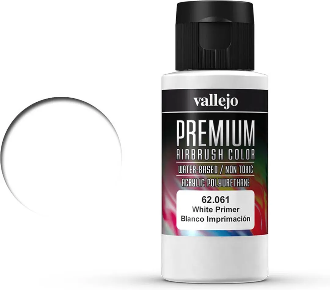 Vallejo Hobbyverf Premium Airbrush Wit 60ml
