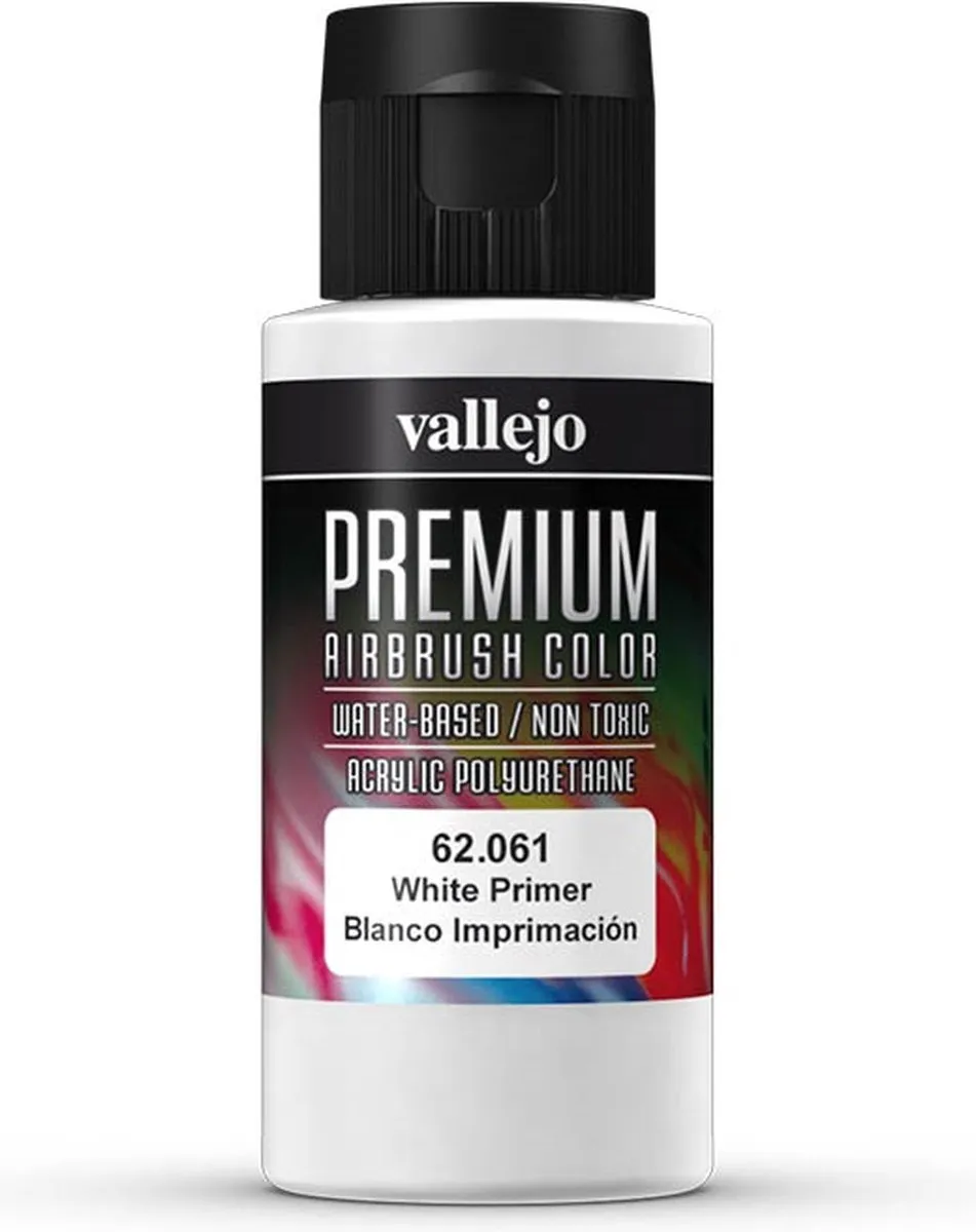 Vallejo Hobbyverf Premium Airbrush Wit 60ml