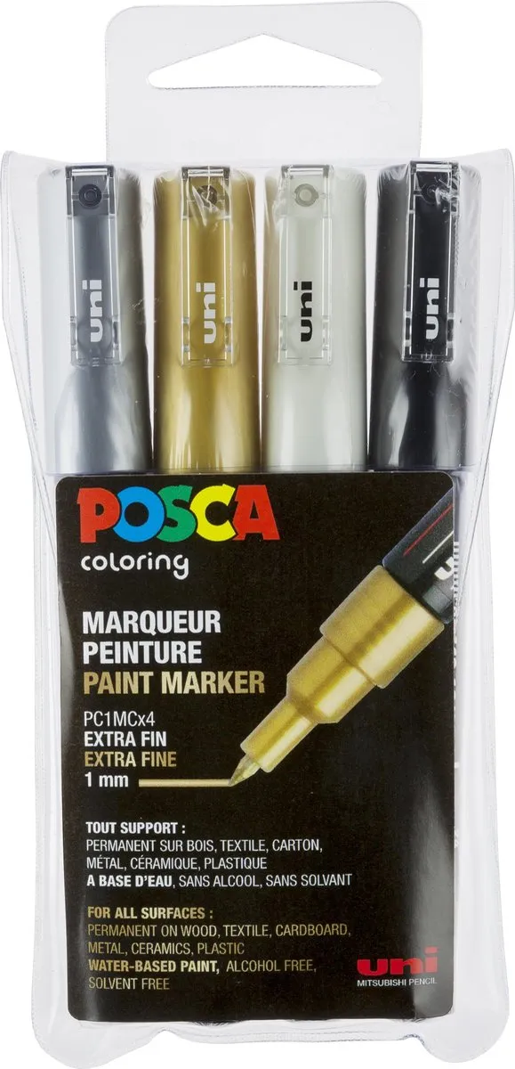 Posca 1MC Metallic Verfstiften
