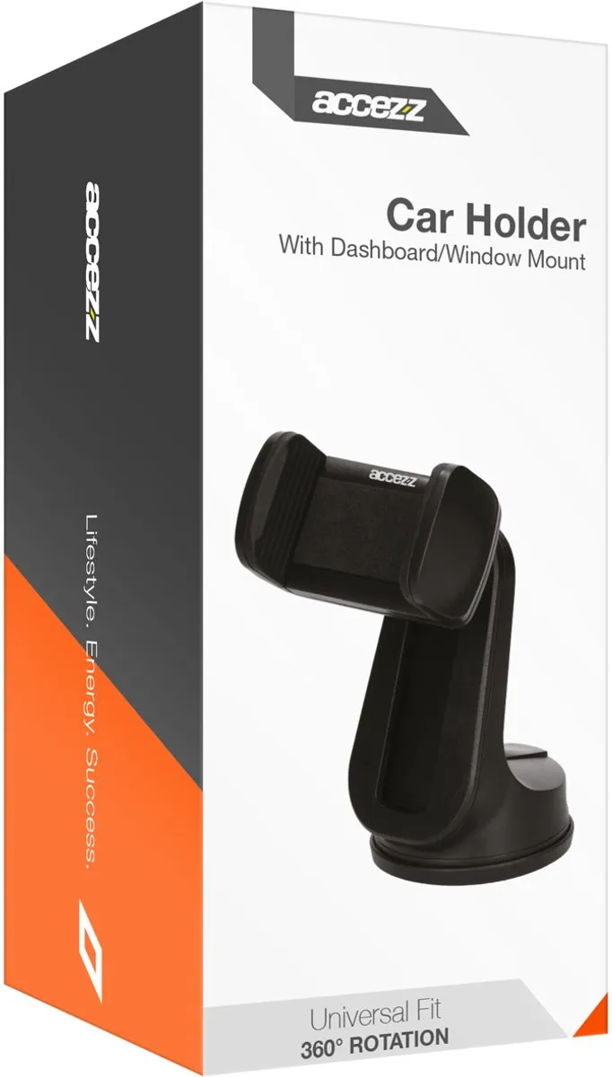 Accezz Telefoonhouder Auto SH00046787 - Zwart