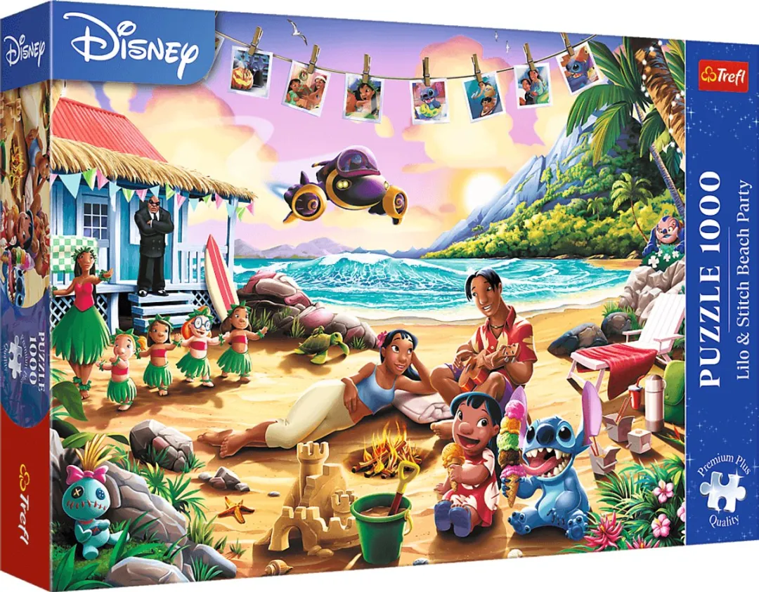 Trefl Disney Lilo & Stitch Premium Plus Puzzle 1000 Stuks - Fête à la plage