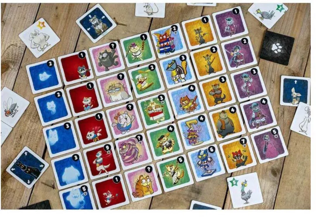 White Goblin Games Kattenbende Tegellegspel - 2 Spelers - 15 Min