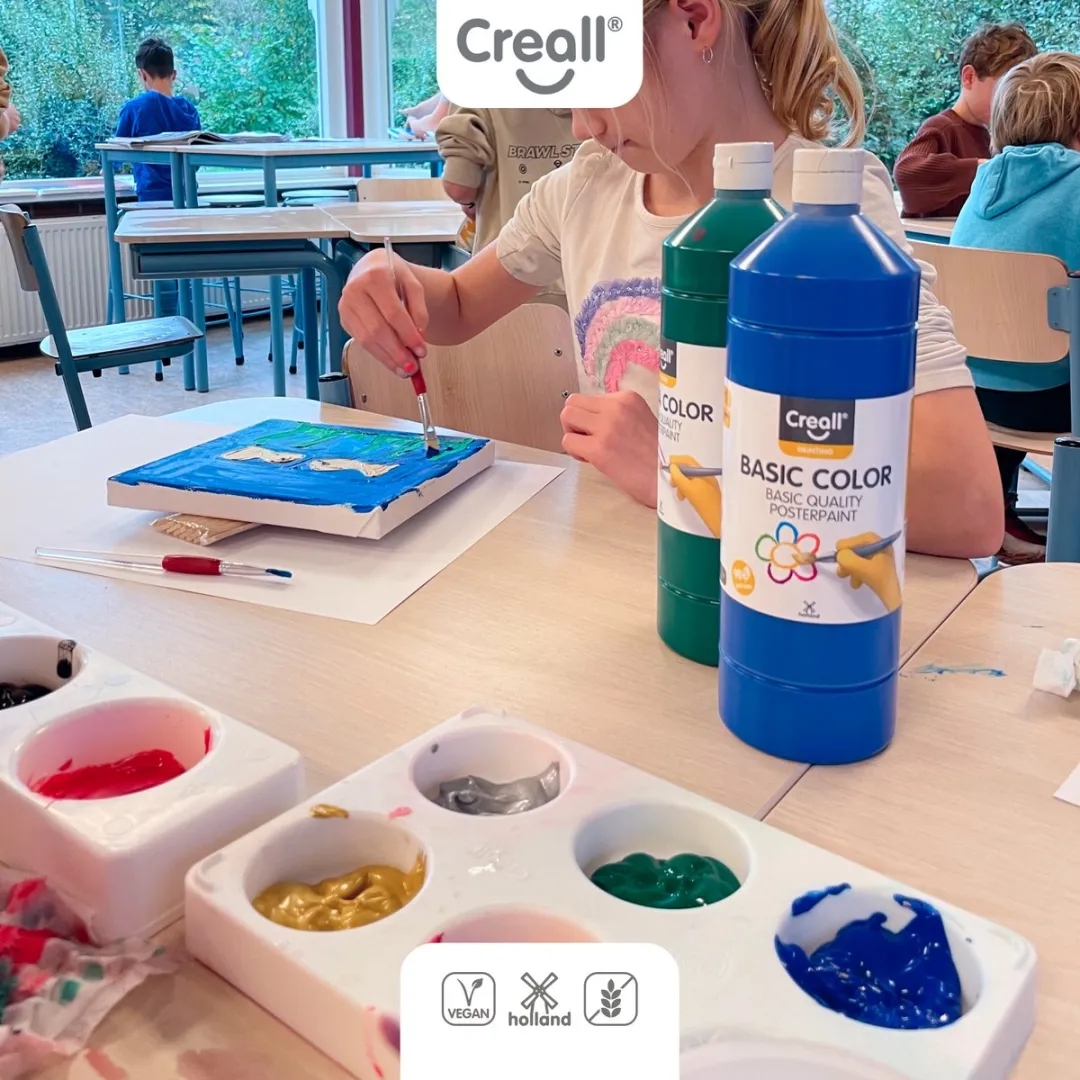 Creall Plakkaatverf Pastel - 6 Kleuren 500ml