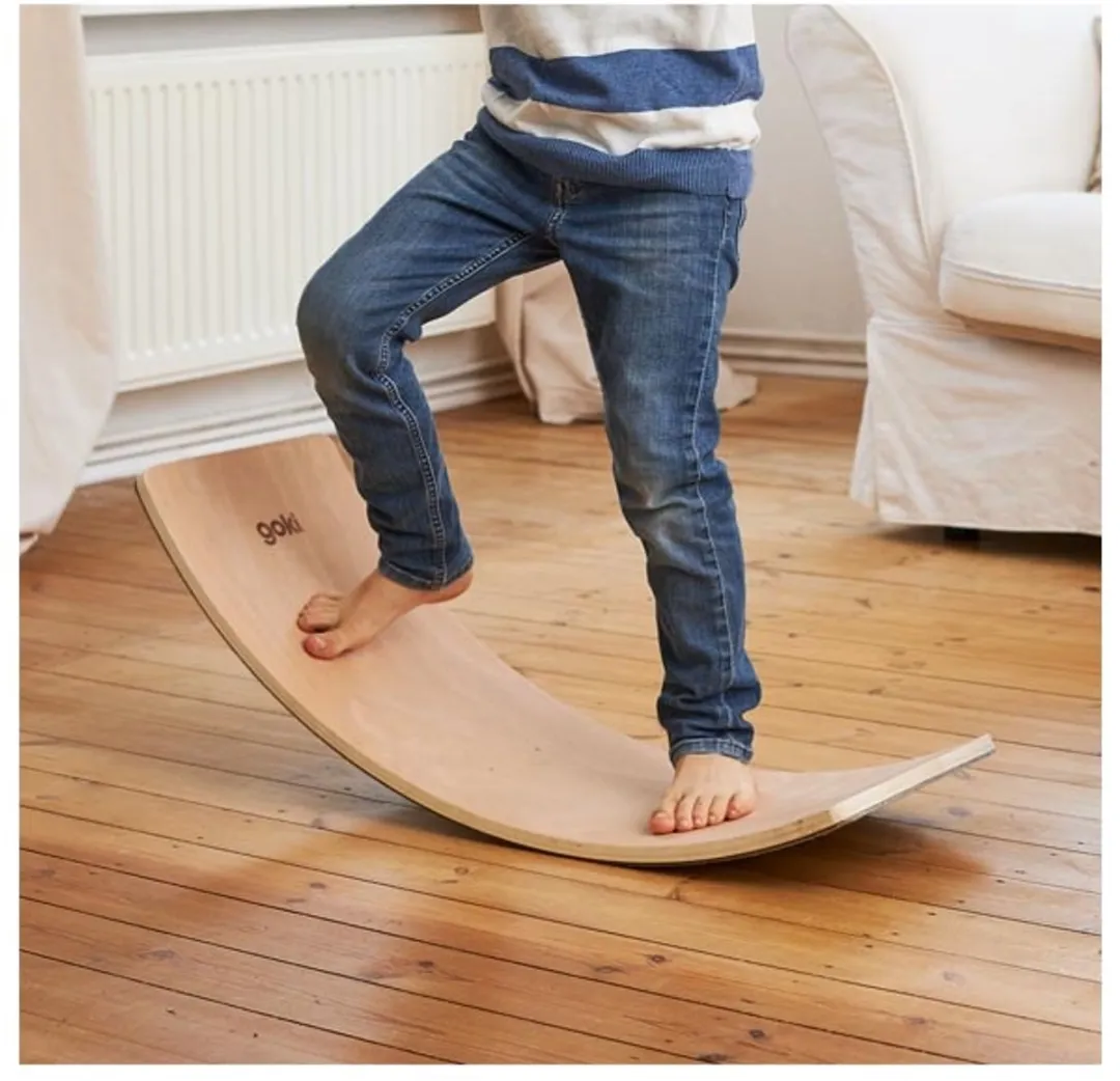 Goki WAVE Balanceerbord 84x29,5cm - Hout - 2+
