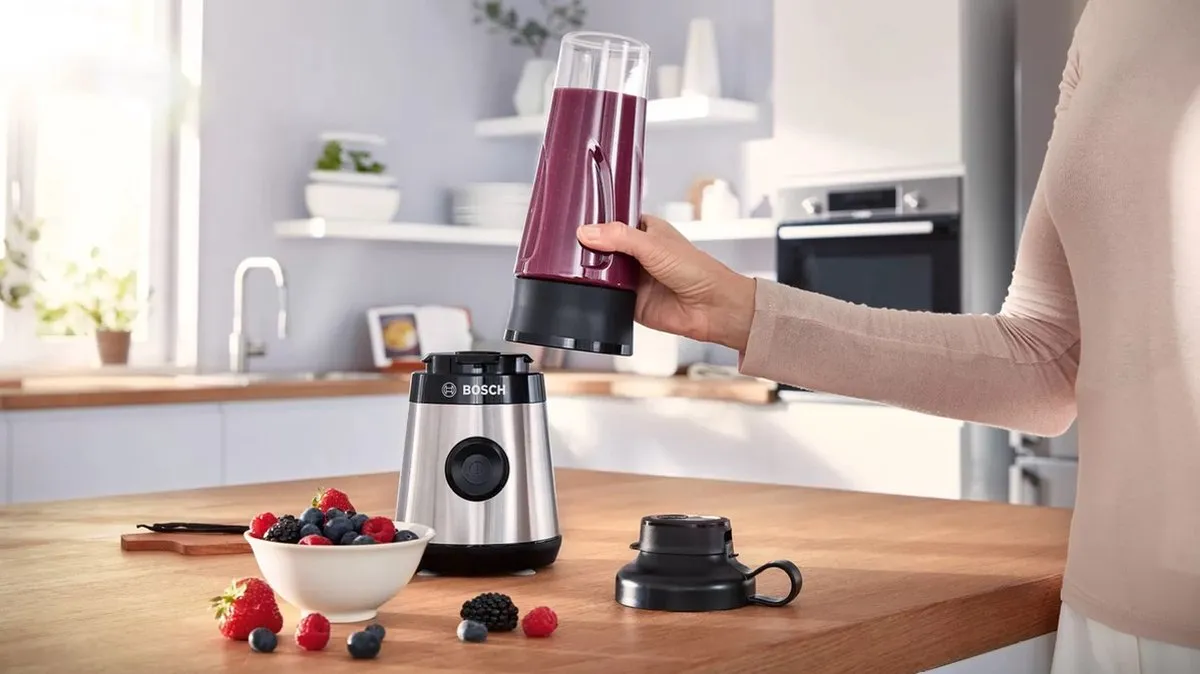 Bosch MMB2111M VitaPower Blender 450W - RVS - afbeelding 6 van 6