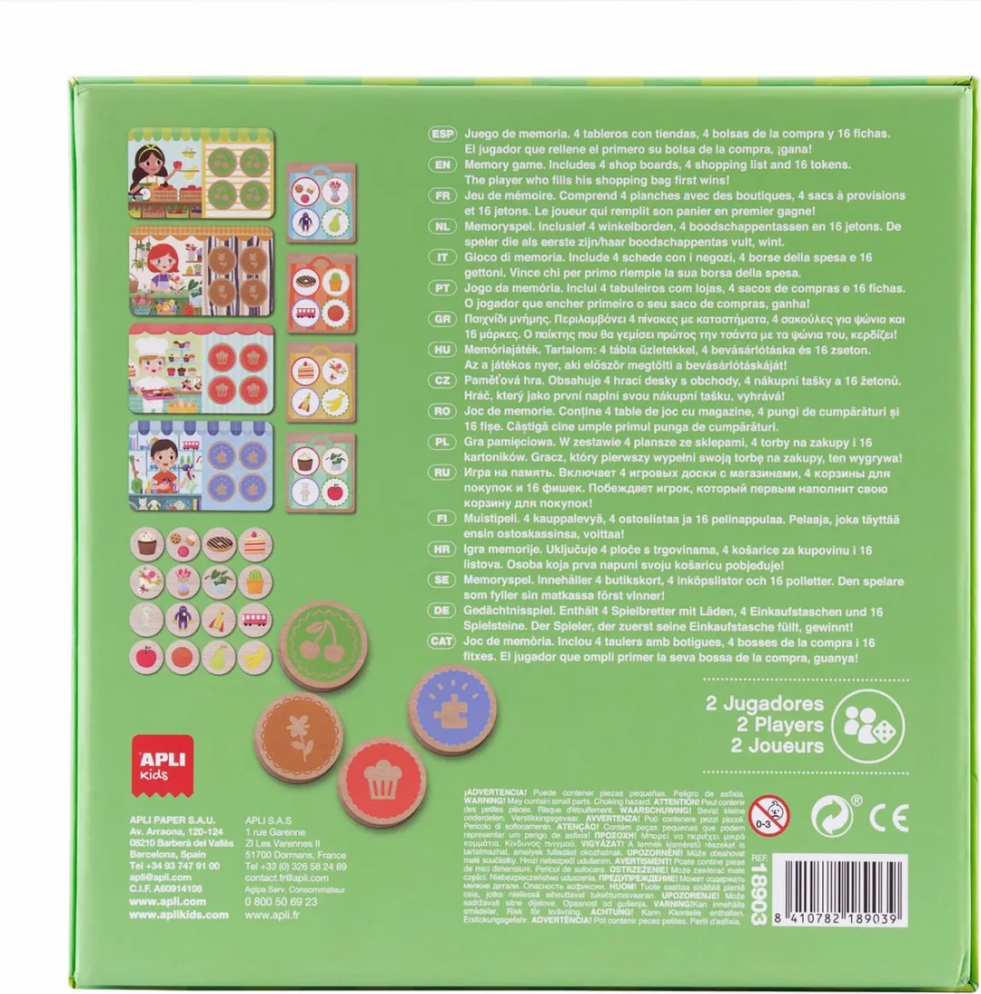 Apli Kids Geheugen Spel/Kwartet/Loto 18903 - 2-4 Spelers - afbeelding 6 van 6