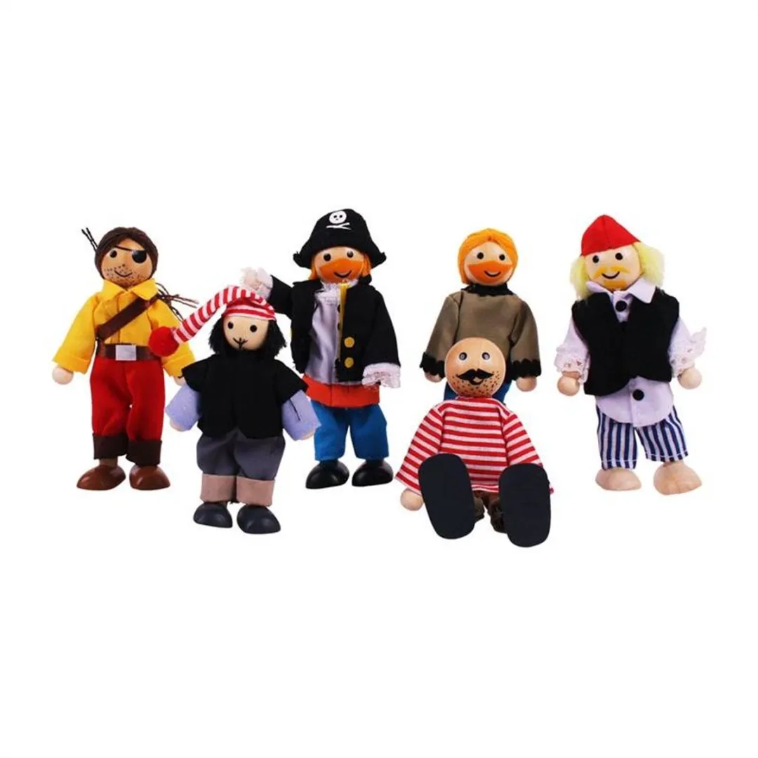 BIGJIGS Piraten Poppenhuispoppetjes JT126