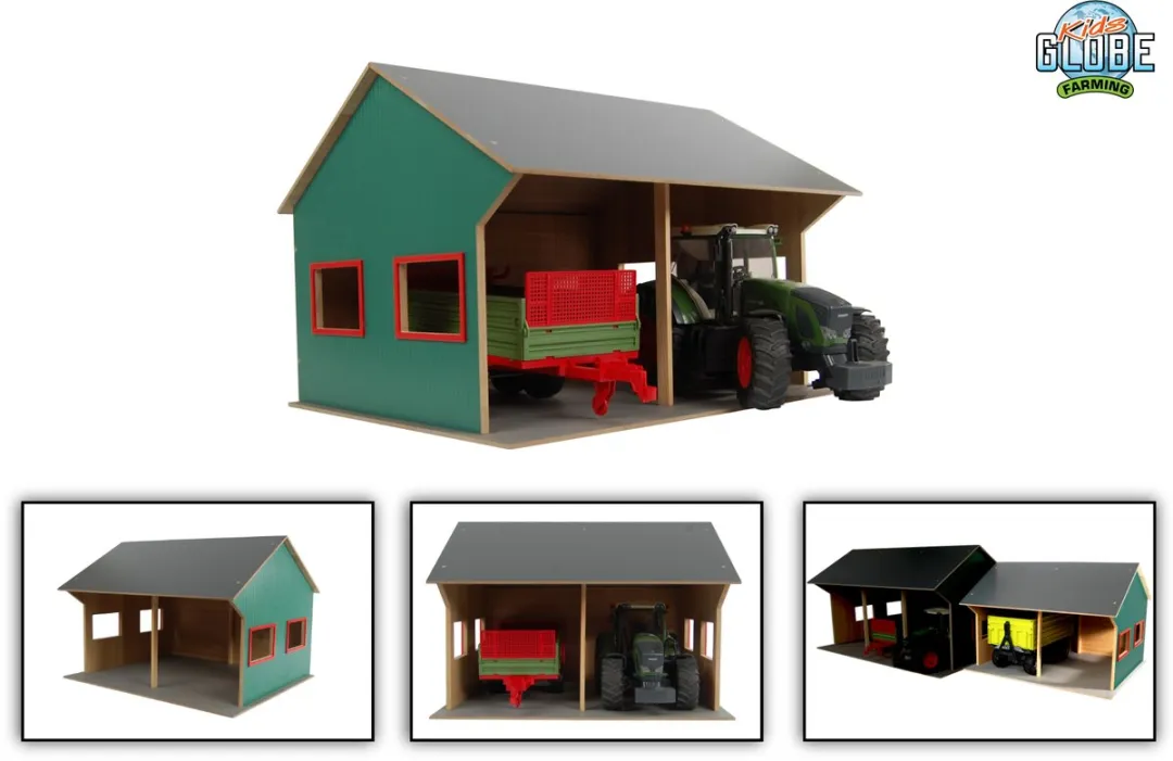 Kids Globe Landbouwloods 1:16 - Grijs