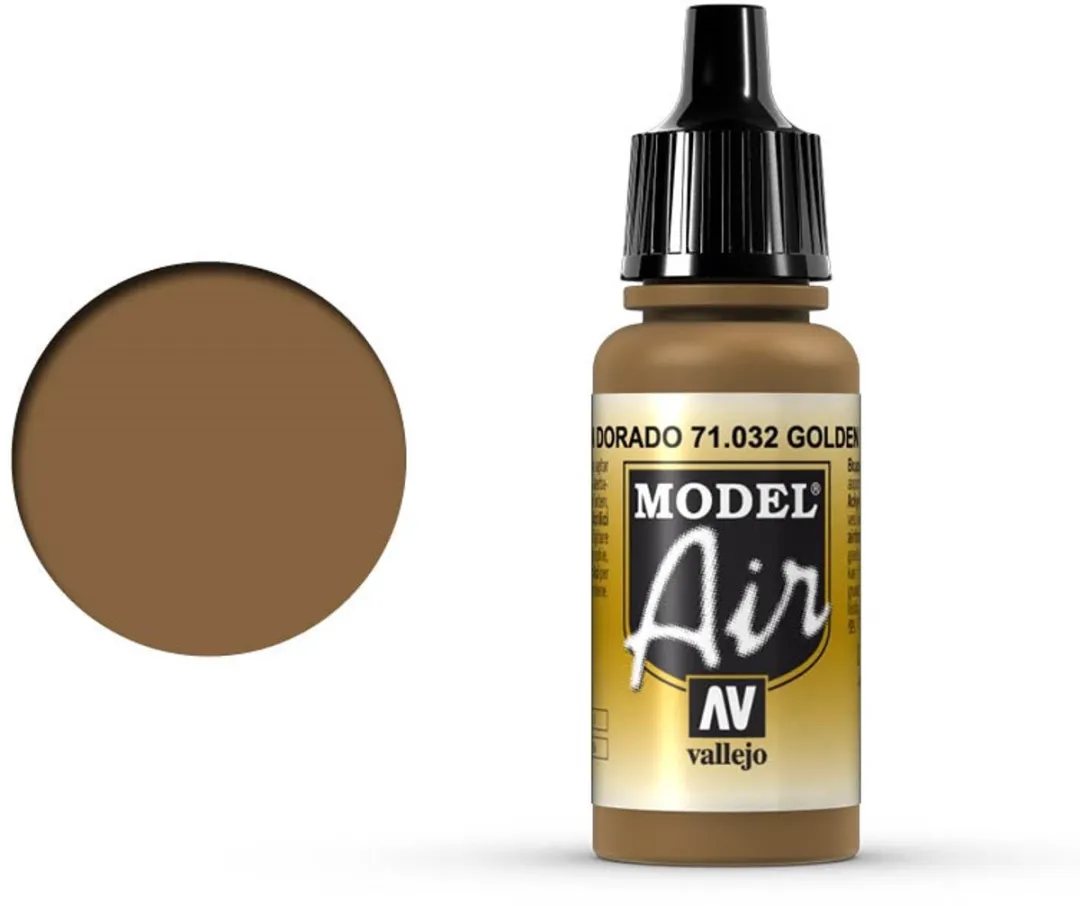Vallejo Model Air Golden Brown Acrylverf 17ml