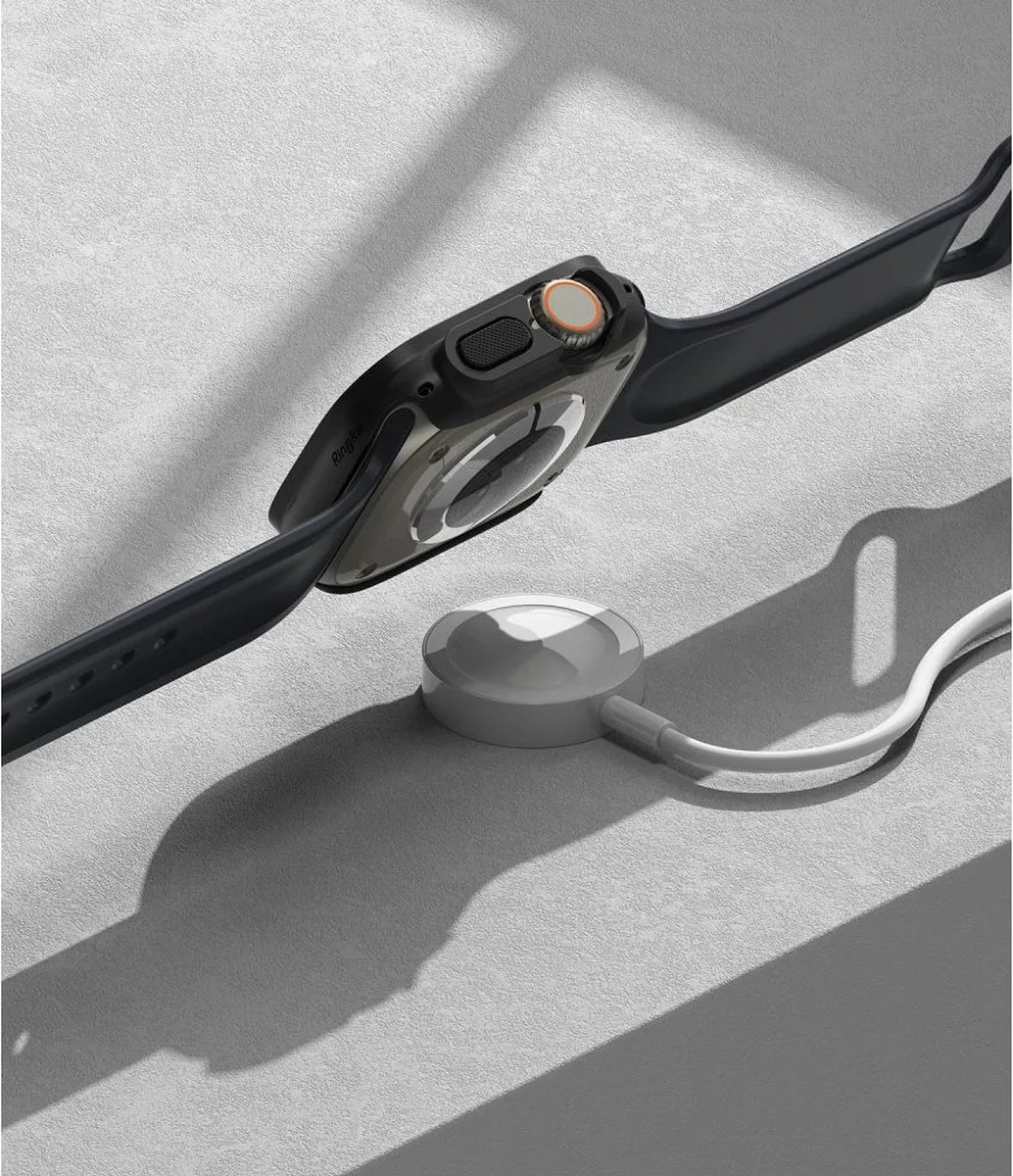 Ringke Slim Apple Watch Ultra 49mm Overlay - 2 Stuks - Helder & Mat Zwart