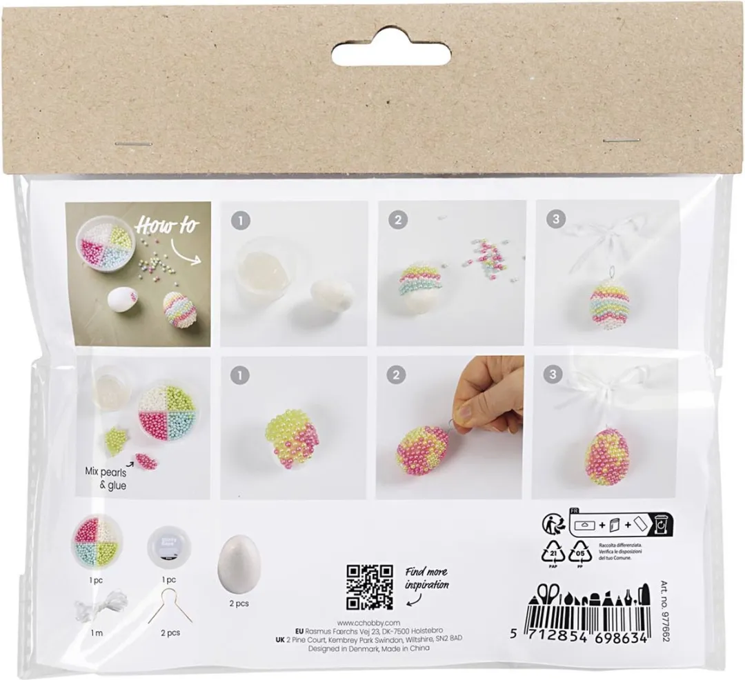 Creativ Company Mini Hobbyset Boetseren Ei Multicolor