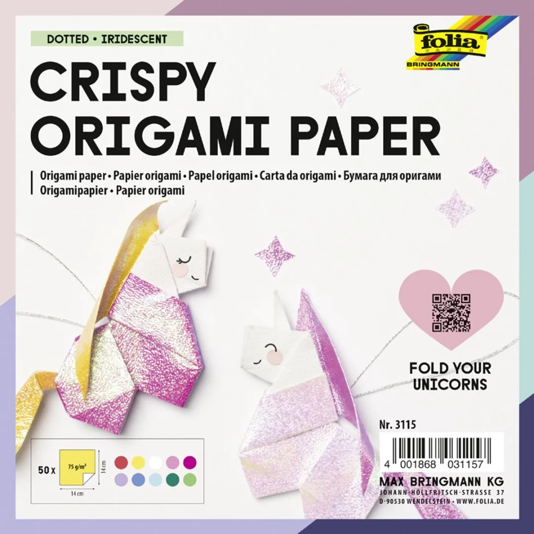 Folia Crispy Origami Paper Stippenpreeg - 50 Stuks