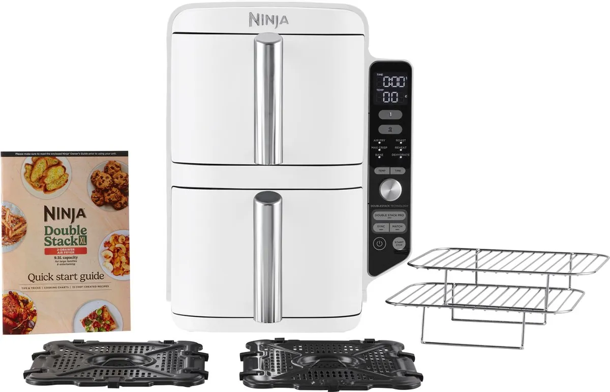 Ninja Double Stack Airfryer XXL SL400EUWH - 9.5L - Wit